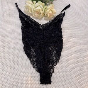 Dreamgirl Black Lace Bodysuit